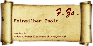 Feinsilber Zsolt névjegykártya